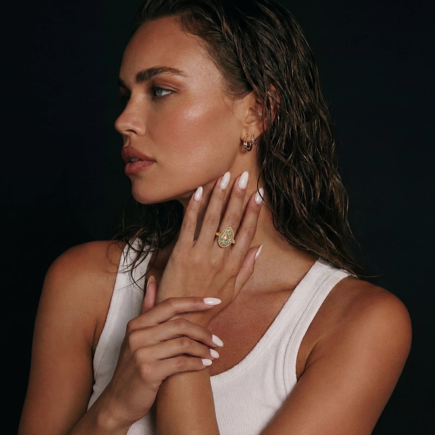 Enchanted Heart Ring | 18K Gold Plated Eco Brass